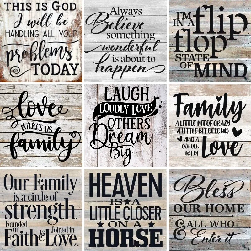 Resin Art Quotes - Diamant malerei Familien zitate, inspirierende Sprüche