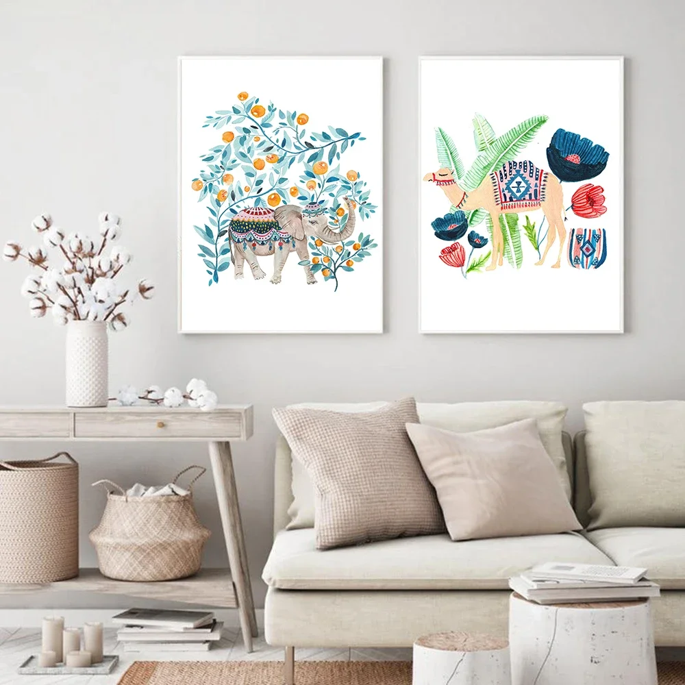 Resin Art For Kids - Pflanzenblatt Katze Kamel Elefant Tier Wandkunst