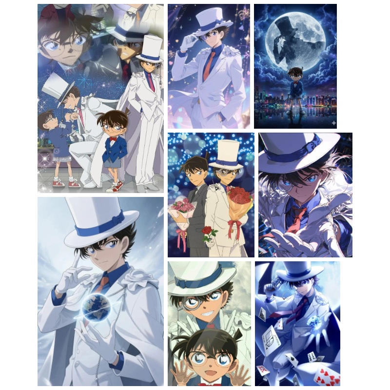 Resin Art For Kids - Detektiv Conan Kaitou Kid Diamantmalerei 5D