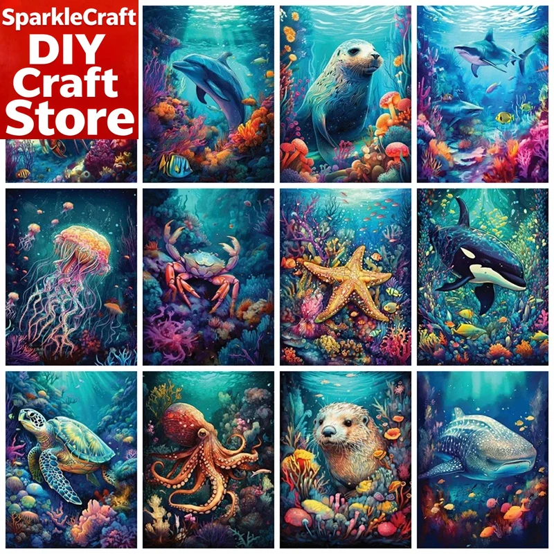 Resin Art For Beginners - 1 Stück rahmenloses, quadratisches, rundes Diamant-Malset