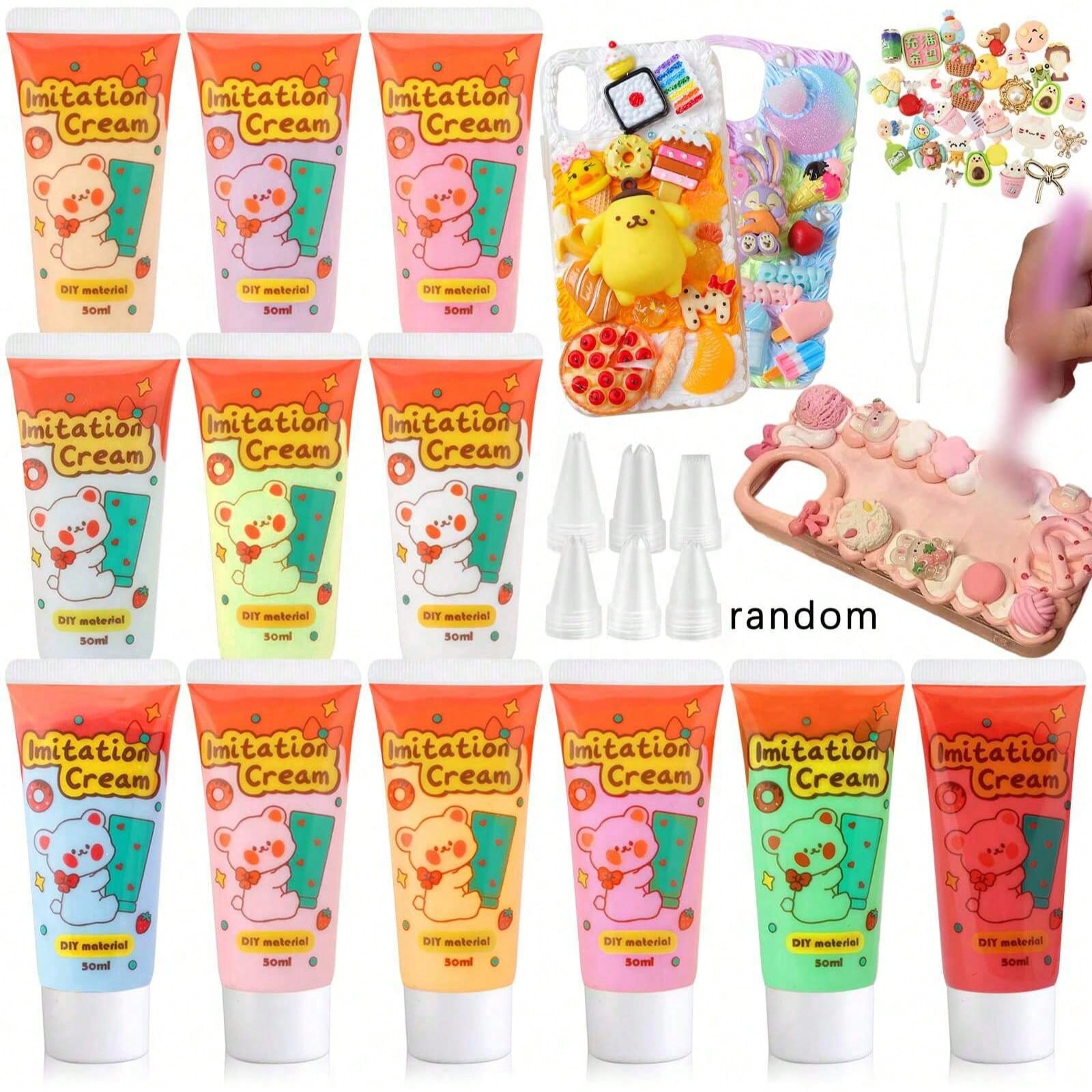 Resin Art Phone Case - Mehrfarbige Serie (je 50ml) DIY Bastelkleber,