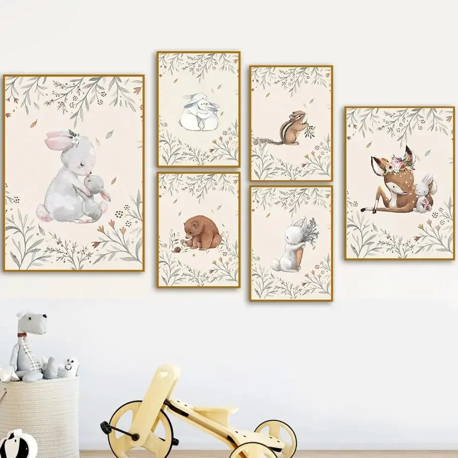 Resin Art For Kids - Hirsch, Kaninchen, Fuchs, Eichhörnchen, Bär –