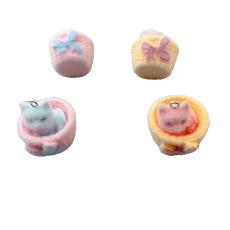 4 Stück 3D-Plüsch-Katzenanhäng – Resin Art Materials Wholesale Bewertung und Preis