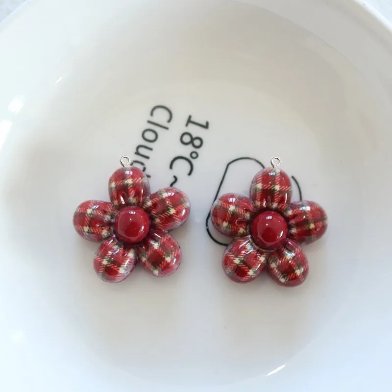 10 Stück süße Blumen-Anhänger  – Resin Art A Keychain Bewertung und Preis