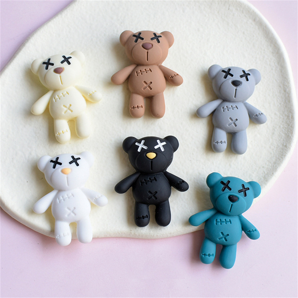 10Pcs Nette Cartoon Bär Flatba – Resin Art Phone Case Bewertung und Preis