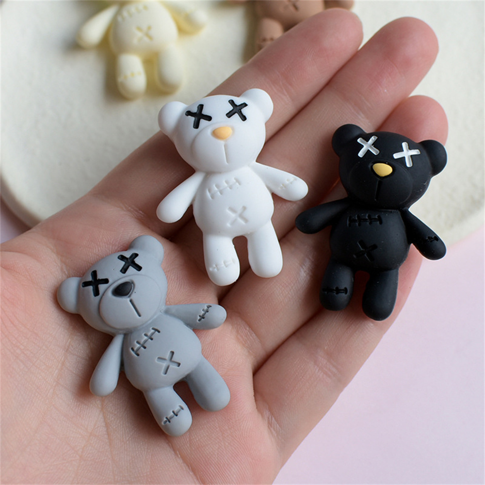 10Pcs Nette Cartoon Bär Flatba – Resin Art Phone Case Bewertung und Preis
