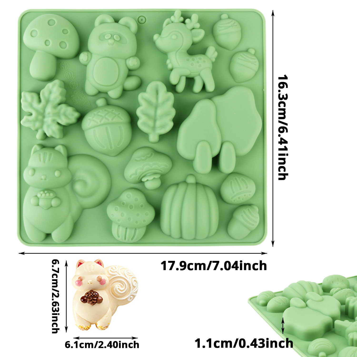 1 Silikon-Kuchenform in Tierfo – Resin Art Decor Bewertung und Preis