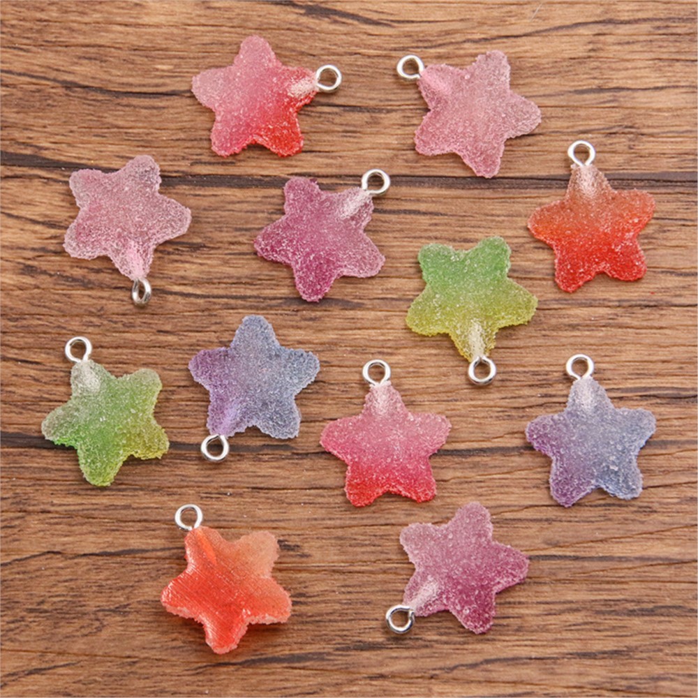20Pcs Farbverlauf Candy Harz B – Resin Art Earrings Bewertung und Preis