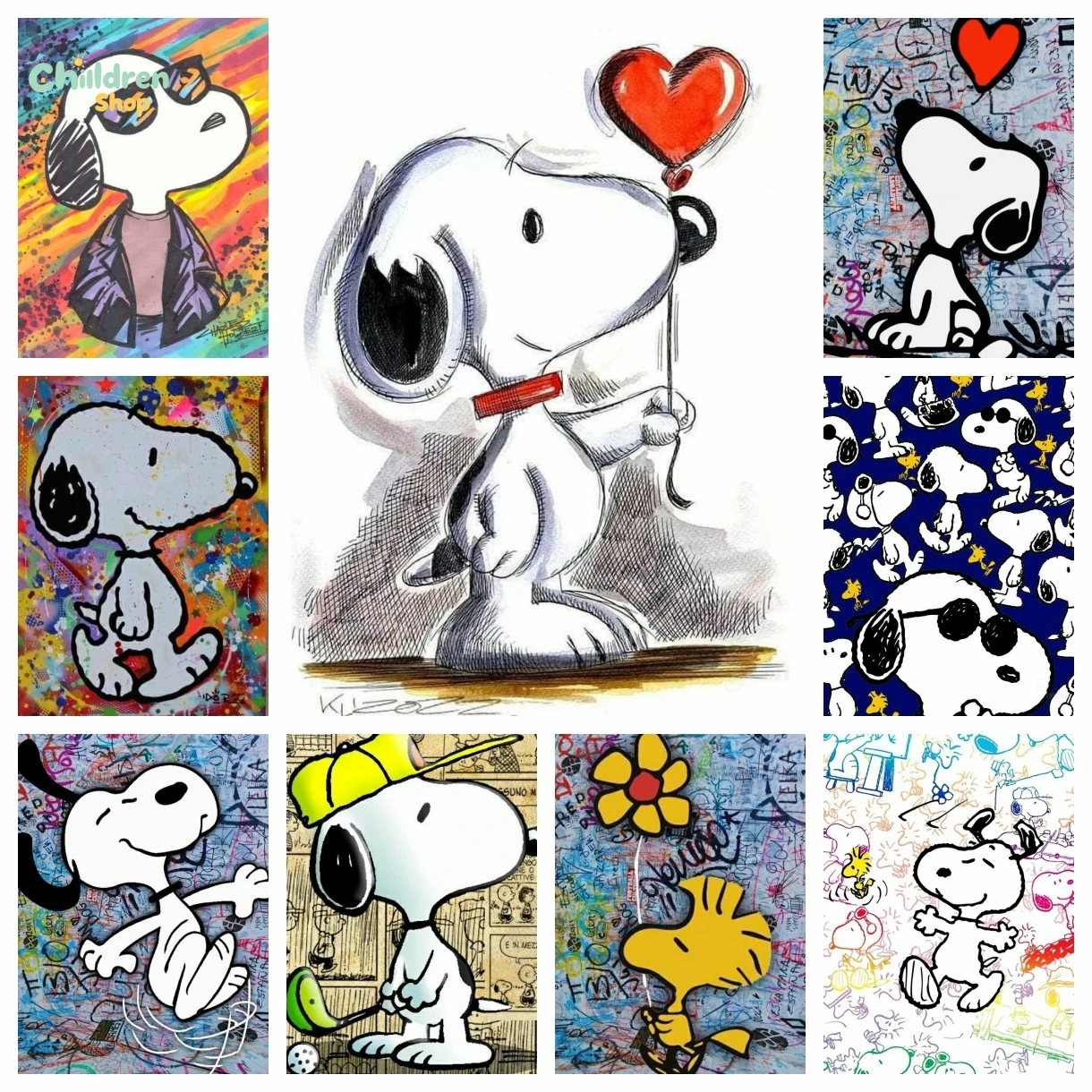 Kawaii Graffiti Snoopy Cartoon – Resin Art For Kids Bewertung und Preis