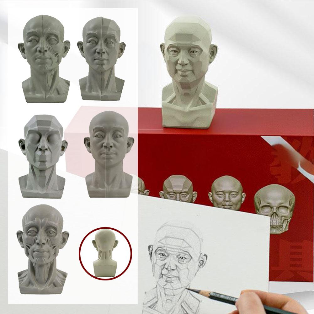 Kunst Gips Porträt Lehrmittel  – Resin Art Learning Bewertung und Preis