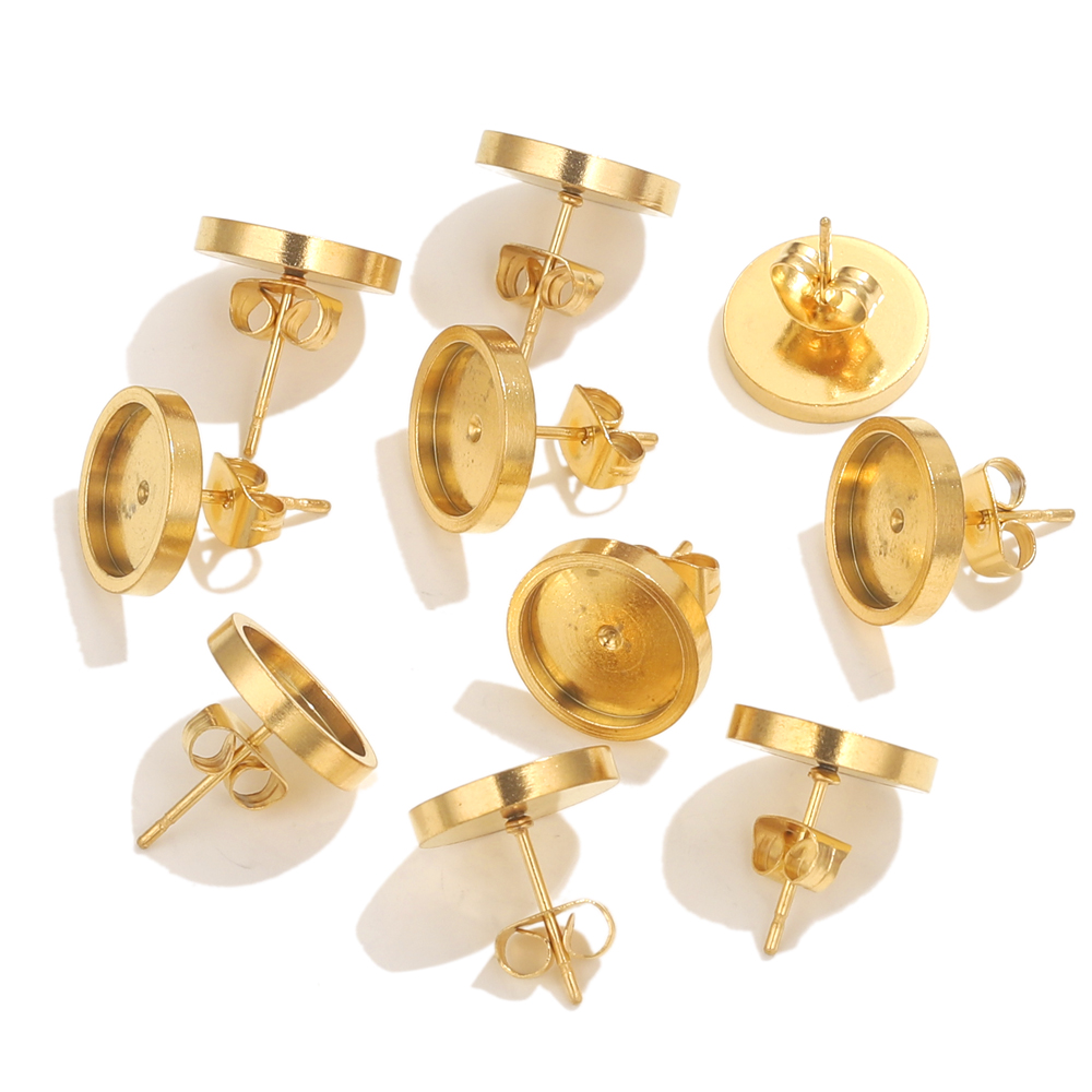 10 Stück Edelstahl Gold Ohrrin – Resin Art Materials Wholesale Bewertung und Preis