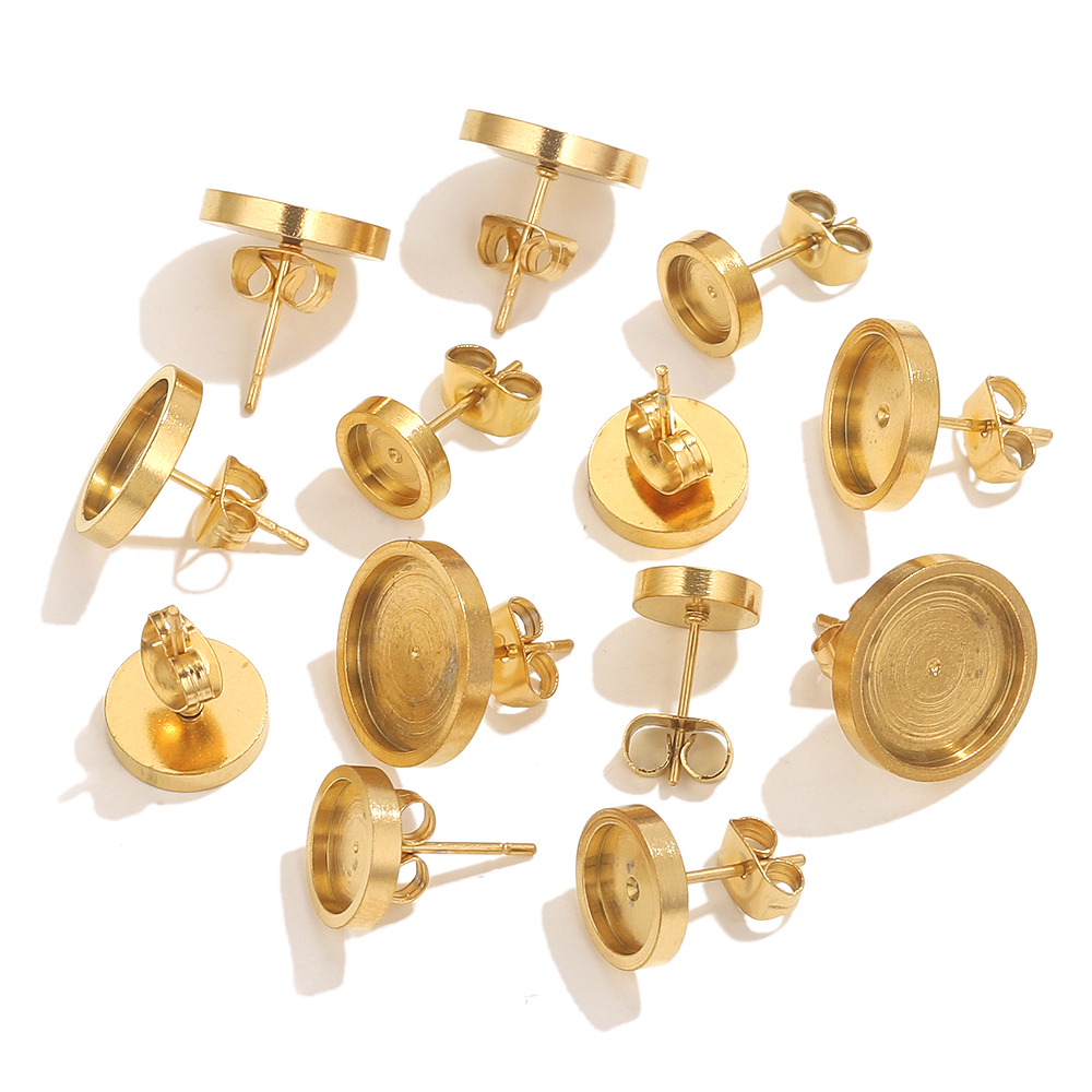 10 Stück Edelstahl Gold Ohrrin – Resin Art Materials Wholesale Bewertung und Preis